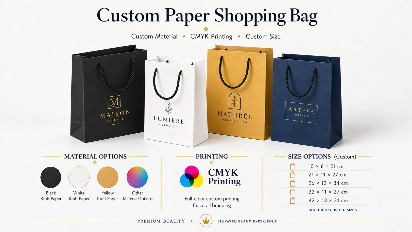 custom paper shopping bag for Dispensary